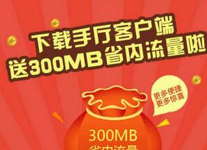 中国联通手机客户端app免费领300M省内手机流量
