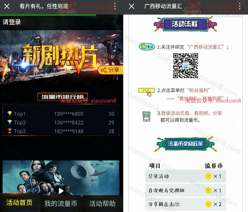 广西移动流量汇看片有礼任性到底每日送移动流量币 免费流量 活动线报 第3张 广西移动流量汇看片有礼任性到底每日送移动流量币 免费流量 活动线报 第3张