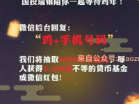 国投瑞银基金鸡年红包抽奖送9999份5 100货币基金红包 0撸羊毛 理财羊毛  第1张