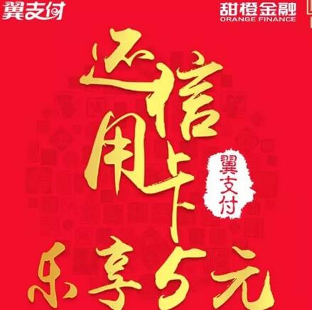 翼支付还信用卡立送5元翼支付金，电信移动联通都可以 优惠卡券 优惠福利  第1张