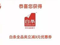 京东白条全民抢福利抽奖送最高111元白条全品类券 京东 优惠福利  第1张