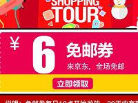京东黑五感恩节免邮券每天10点抢6元京东免邮券 京东 优惠福利  第1张