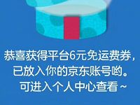 京东服务号关注周年感谢信抽奖送6元京东免邮券 京东 优惠福利  第1张