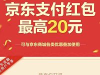 京东金融送最高20元京东支付红包每天可领取 京东 优惠福利  第1张