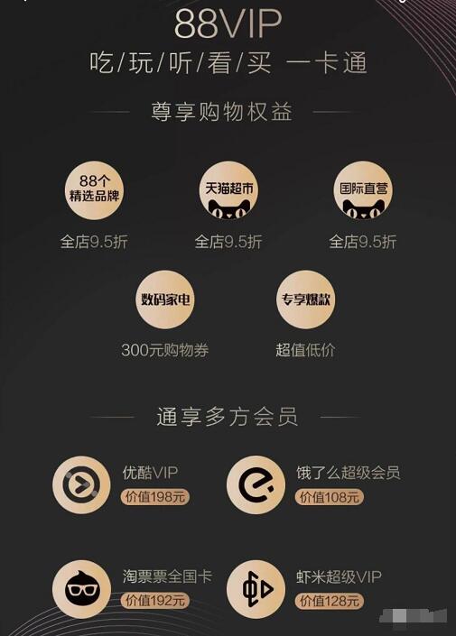 淘宝超级会员88VIP/88元可购买淘宝全年会员 天猫淘宝 外卖优惠券 免费会员VIP 优惠福利 第2张 淘宝超级会员88VIP/88元可购买淘宝全年会员 天猫淘宝 外卖优惠券 免费会员VIP 优惠福利 第2张