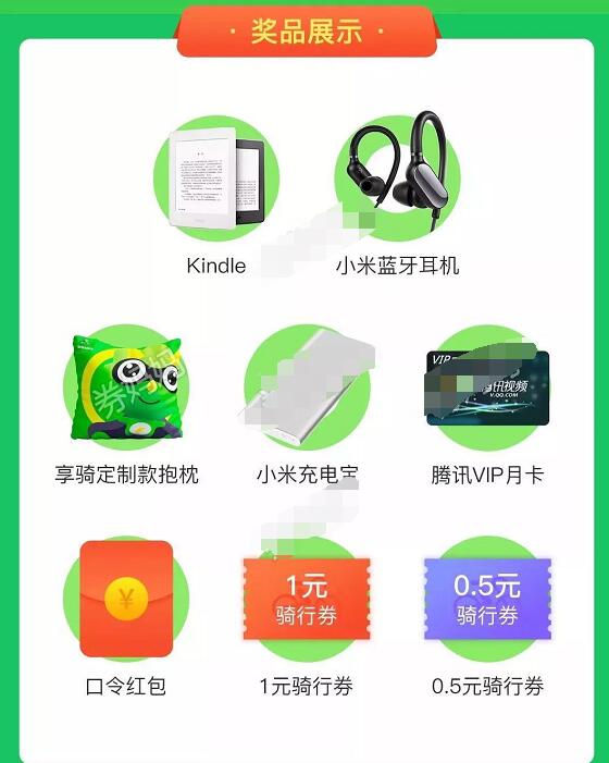 详细阅读:享骑电单车欢乐扭蛋机抽取口令领现金红包骑行券 享骑电单车欢乐扭蛋机抽取口令领现金红包骑行券