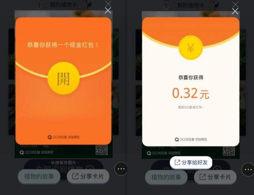 QQ浏览器集齐植物卡领取随机QQ现金红包奖励 微信红包 活动线报 第4张 QQ浏览器集齐植物卡领取随机QQ现金红包奖励 微信红包 活动线报 第4张