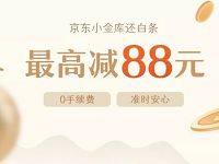 京东小金库还白条可享受随机立减最高88元优惠 京东 优惠福利  第1张