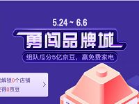 京东家电618勇闯品牌城解锁店铺送随机京豆奖励 京东 活动线报  第1张