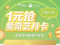 京东支付新用户1元领爱奇艺会员月卡 京东 活动线报  第1张