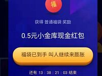 京东金融解锁膨胀福袋领最高4 20元现金红包 京东 活动线报  第1张