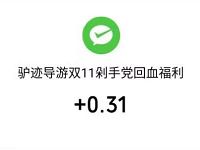 驴迹旅游双11剁手党回血福利送0.31元微信红包 微信红包 活动线报  第1张