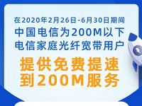 详细阅读:宽带提速为爱守护全国电信宽带免费提升200M 宽带提速为爱守护全国电信宽带免费提升200M