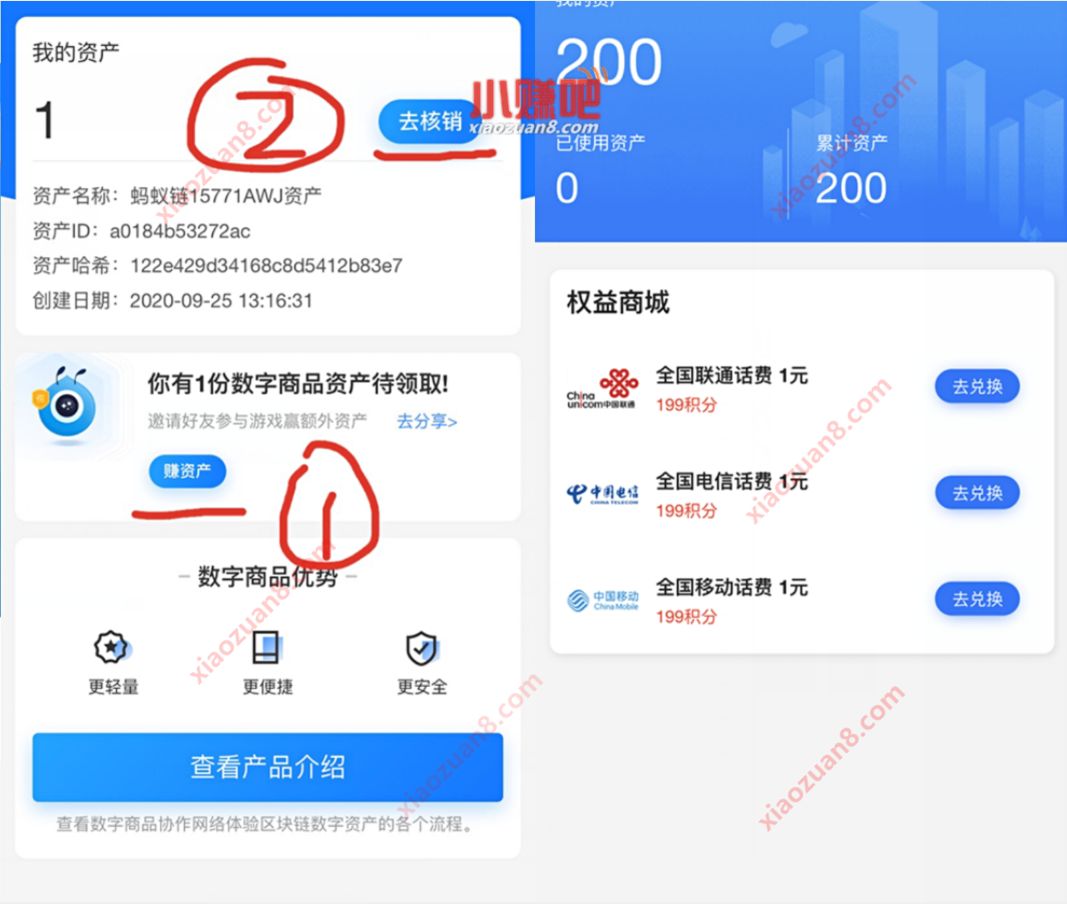 支付宝数字商品互动体验小程序,赚资产兑1元手机话费 数字商品互动体验小程序<p><br/></p><section class=