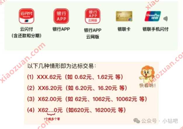 抽6.2元红包/迪士尼门票，云闪付银联62欢乐购 云闪付活动 云闪付红包 活动线报  第1张