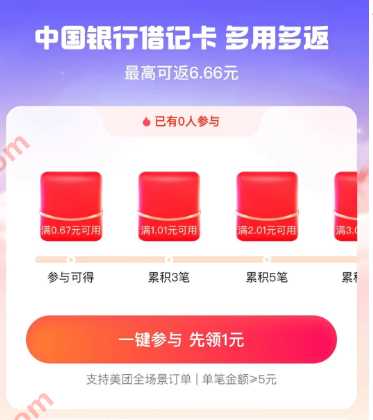 美团现金券方法教程，多用多返完成任务