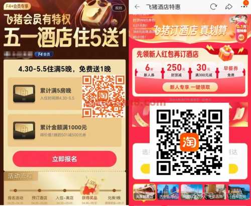 飞猪500元大毛，五一假期报名挑战