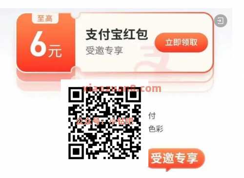 支付宝立减金6元，中信银行受邀专享（6月）