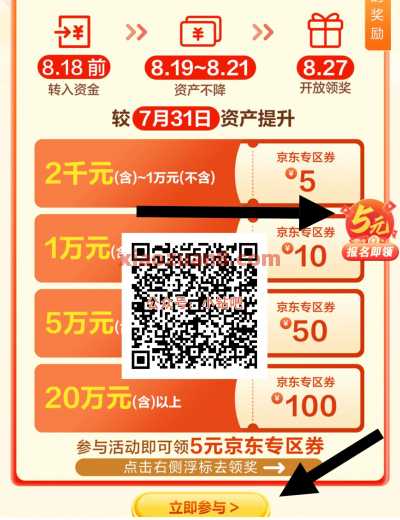 建行升金有礼，5元京东专区券买京东e卡（8月）